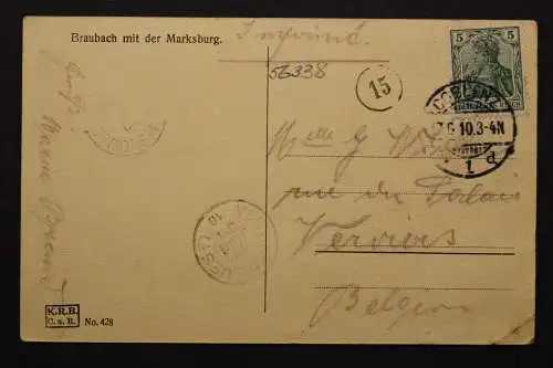 Braubach, Teilansicht mit der Marksburg - 421864