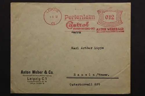 Leipzig, Perlenleim, Castrol Motoren-Edel-Oel, 4.8.37 - 512304