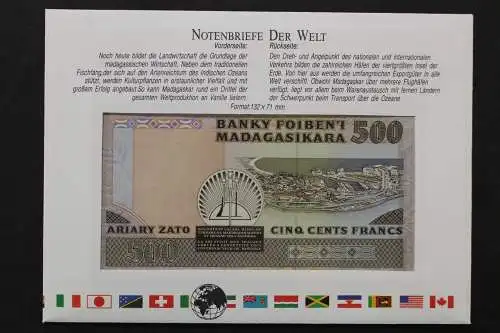 Madagasar, Banknotenbrief - 662526