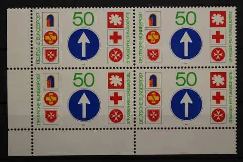 Deutschland, MiNr. 1004, Viererblock, Ecke li. unten, postfrisch - 656816