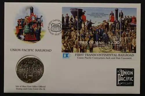 Isle of Man, Eisenbahn, 22.5.1992, Numisbrief - 662645