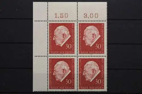 Deutschland, MiNr. 609, Viererblock, Ecke li. oben, postfrisch - 656845