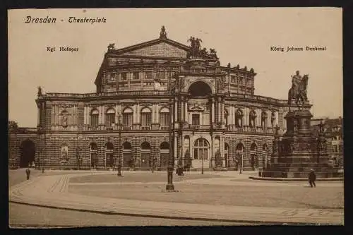 Dresden, Theaterplatz, Kgl. Hofoper, König Johann Denkmal - 422446