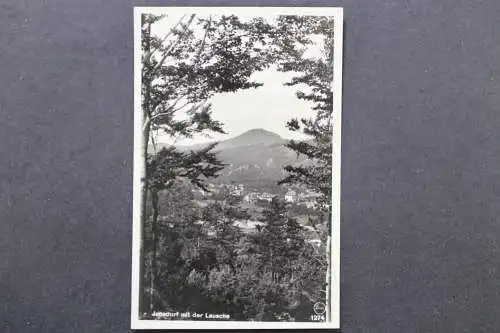 Jonsdorf, Zittauer Gebirge, Blick zum Ort mit der Lausche - 424032