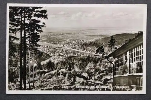 Heidelberg, Blick vom Königstuhl auf die Stadt u. Rheinebene - 424082