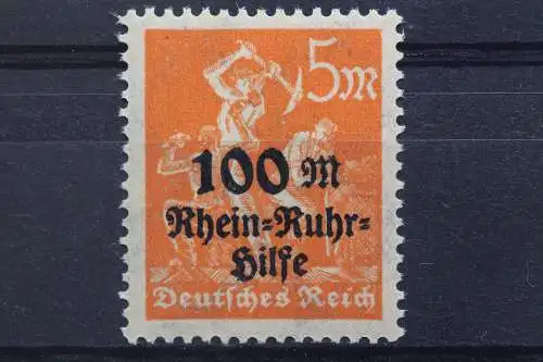 Deutsches Reich, MiNr. 258 PLF VIII, postfrisch, geprüft Infla - 658618