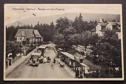 Hahnenklee, Oberharz, Abreise mit dem Postauto - 422152