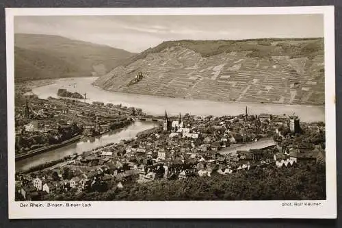 Bingen, Blick auf den Ort und Binger Loch - 422517