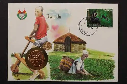 Ruanda, Numisbrief, 1990 - 659826