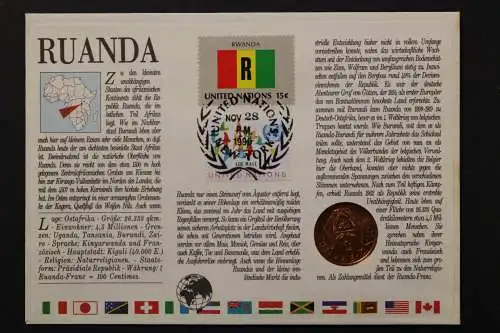 Ruanda, Numisbrief, 1990 - 659826