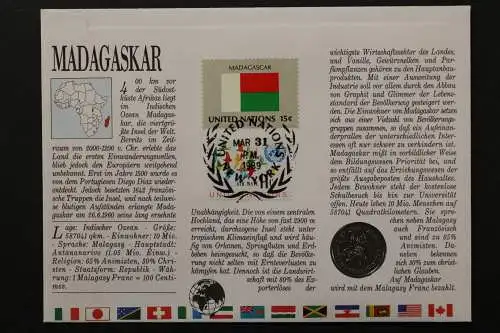 Madagaskar, Numisbrief vom 28.4.89 - 659818