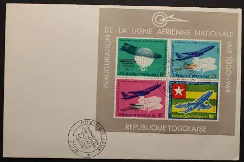 Togo, MiNr. Block 16, FDC - 657943