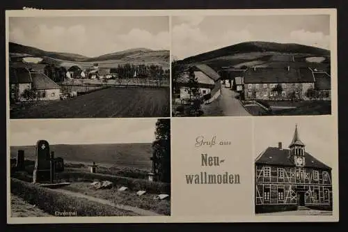 Neuwallmoden OT v. Langelsheim, Ortsansichten, Schule, Ehrenmal - 422303