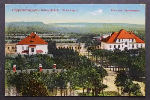 Königsbrück, Truppensübungsplatz, Neues Lager, Blick v. Offizierskasino - 422470