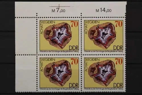 DDR, MiNr. 2011, Viererblock, Ecke links oben, postfrisch - 661094