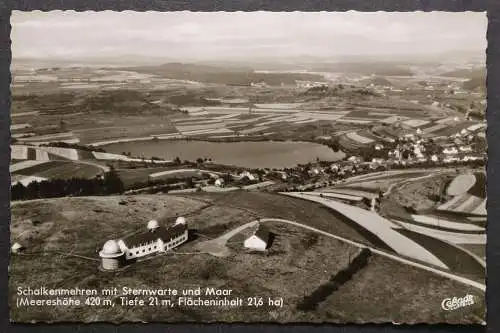 Schalkenmehren, Luftbild, Sternwarte und Maar - 422578