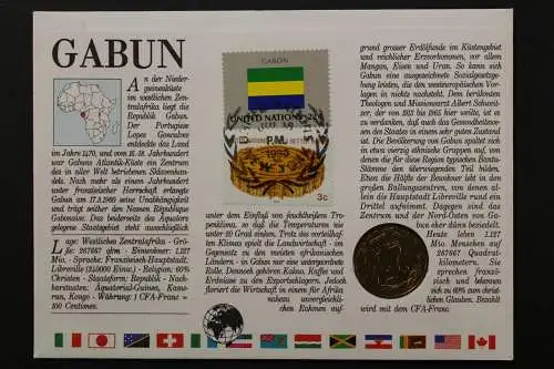 Gabun, Numisbrief vom 10.10.90 - 659840