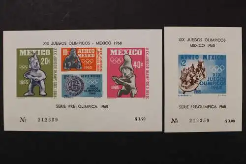 Mexiko, MiNr. Block 3 + 4, ohne Gummierung - 661021