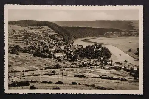 Polle, Oberweser, Blick auf den Ort - 424395