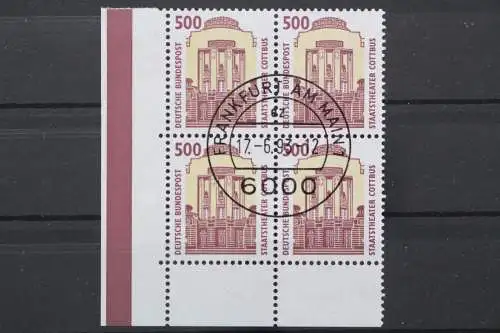 Deutschland (BRD), MiNr. 1679, Viererblock, Ecke li. unten, gestempelt - 661395