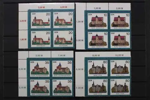 DDR, MiNr. 2976-2979, Viererblock, Ecke links oben, postfrisch - 661491