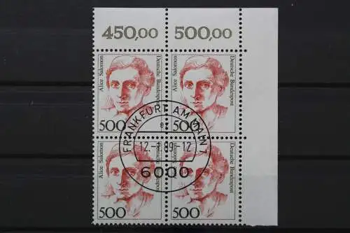 Deutschland (BRD), MiNr. 1397, Viererblock, Ecke re. oben, gestempelt - 661389