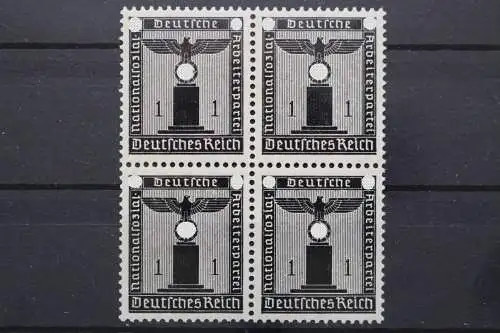 Deutsches Reich Dienst, MiNr. 144 Viererblock, postfrisch - 662292