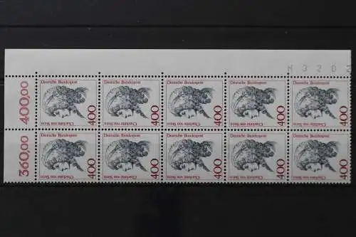 Deutschland, MiNr. 1582, Zehnerblock, Ecke re. oben, postfrisch - 662137