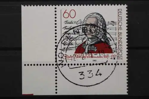 Deutschland (BRD), MiNr. 1085, Ecke links unten, EST - 661433