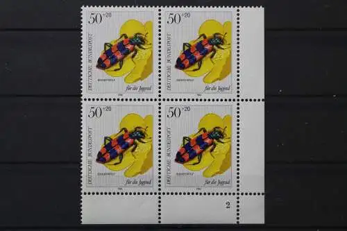 Deutschland, MiNr. 1202, Viererblock Ecke re. u. FN 2, postfrisch - 662205