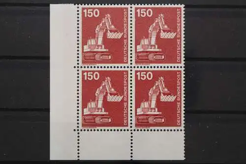 Deutschland, MiNr. 992, Viererblock, Ecke links unten, postfrisch - 660754