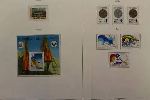 Olympische Spiele 1980, über 80 Vordruckblätter mit Briefmarken - 707282