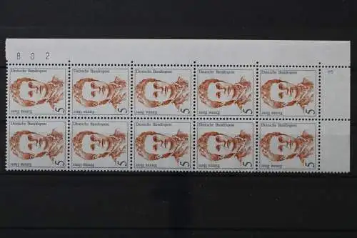 Deutschland, MiNr. 1405, Zehnerblock Ecke re. u. FN 3, postfrisch - 662173