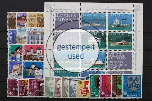 Schweiz, MiNr. 1116-1145, Jahrgang 1978, gestempelt - 201606