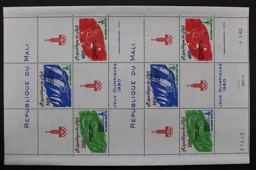 Mali, MiNr. 794-796, Kleinbogen, postfrisch - 202405M