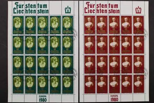 Liechtenstein, MiNr. 741-742, 20er Bögen, gestempelt - 202455