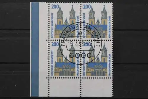 Deutschland (BRD), MiNr. 1665 Viererblock, Ecke li. unten, gestempelt - 661394