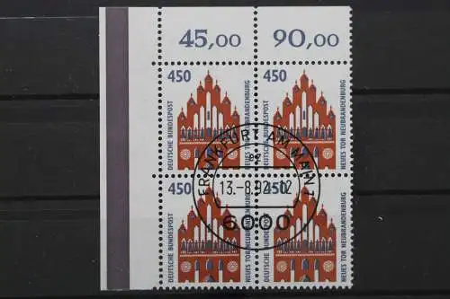 Deutschland (BRD), MiNr. 1623 Viererblock, Ecke li. oben, gestempelt - 661393