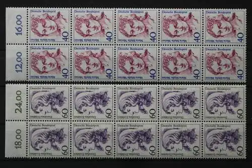 Deutschland, MiNr. 1331-1332, Zehnerblock, Oberrand, postfrisch - 662182