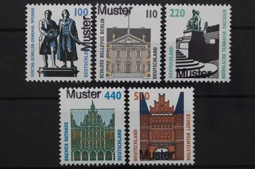 Deutschland (BRD), MiNr. 1934-1938 A Muster, postfrisch - 201730