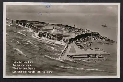 Helgoland, Gesamtansicht aus der Luft, Spruch - 422630