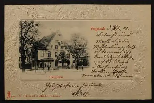 Vegesack, Havenhaus, Prägekarte - 422731