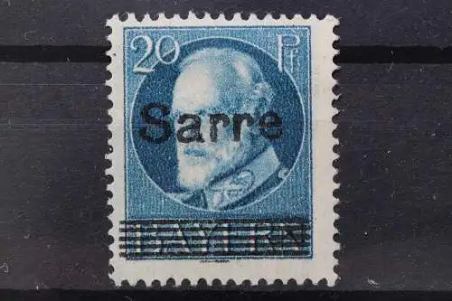 Saargebiet, MiNr. 21, Falz - 206731