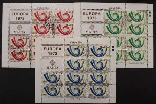 Malta, MiNr. 472-474 Kleinbögen, gestempelt - 206464