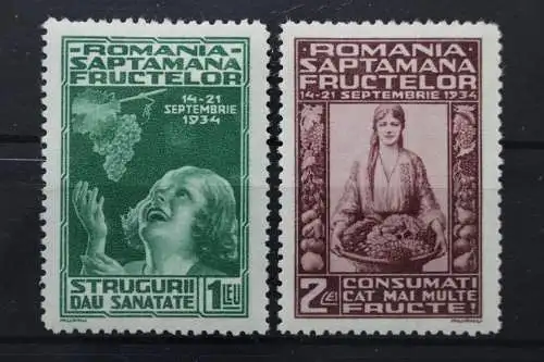 Rumänien, MiNr. 478-479, Falz - 206815