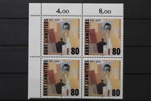 Deutschland, MiNr. 1326 Viererblock Ecke links oben, postfrisch - 204689