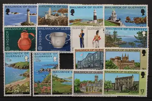 Guernsey, MiNr. 129-144 Jahrgang 1976, postfrisch - 205083