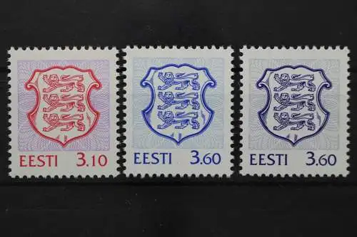 Estland, MiNr. 314-315, 3 Werte, postfrisch - 205494