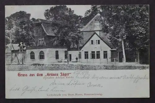 Braunschweig, Gastwirtschaft Zum Grünen Jäger, Adolph Frick - 422787