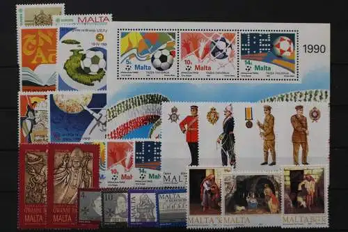 Malta, MiNr. 831-853 Jahrgang 1990, postfrisch - 206429